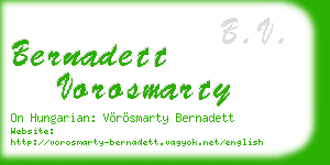 bernadett vorosmarty business card